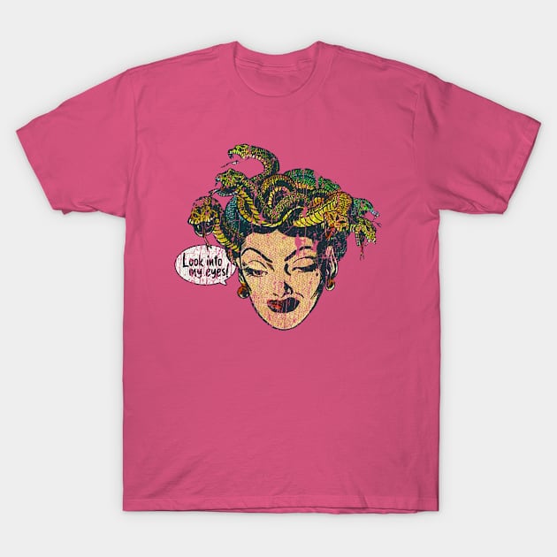 Medusa // Look Into My Eyes // Vintage T-Shirt by Niko Neon